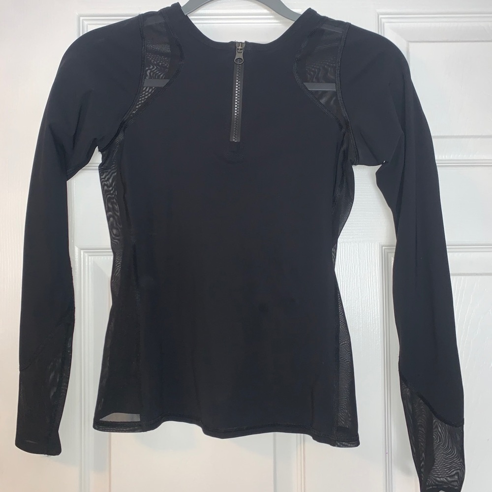 lulu lemon mesh quarter zip